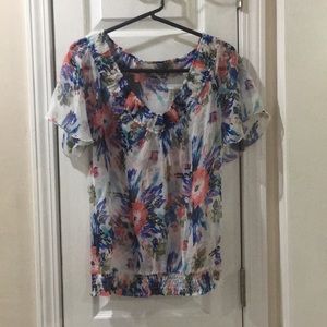 Charlotte Russe floral tunic style blouse